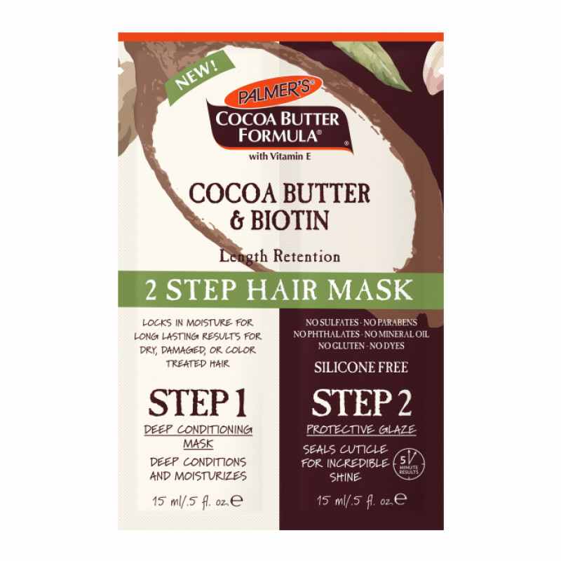 Palmers Cocoa Butter And Biotin Length Retention 2 Step Hair Mask Jj