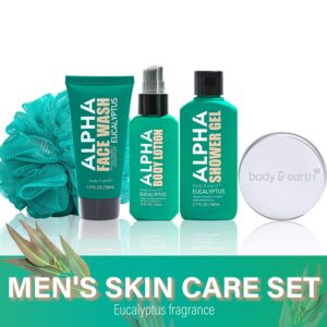 Alpha Men Body Wash Gift Set with Eucalyptus Scent