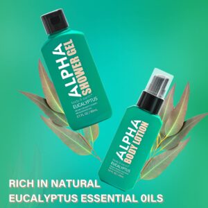 Alpha Men Body Wash Gift Set with Eucalyptus Scent
