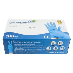 100ct Nitrile Disposable Gloves