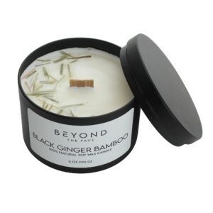 Black Ginger Bamboo Soy Candle