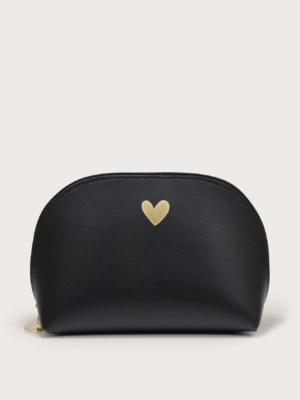 Heart Pattern Roundtop Makeup Bag