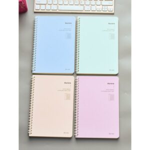 Letter Graphic Random Color Notebook