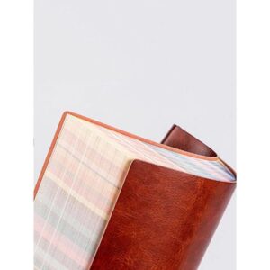 Soft Leather Cover Rainbow Edge Notebook