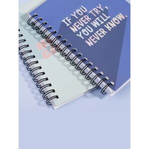 Slogan Graphic Cover Random Spiral Notebook