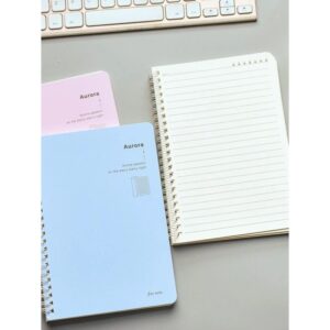 Letter Graphic Random Color Notebook