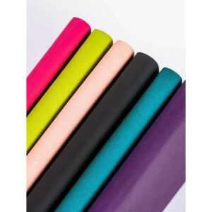 Soft Leather Cover Rainbow Edge Notebook