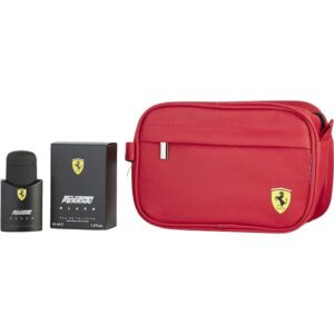 Ferrari Scuderia Blackmen Eau De Toilette Spray 1.3 oz & Pouch