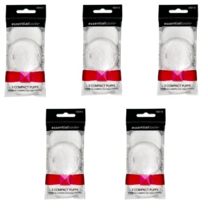 Essential Tools 3 Compact Powder Puffs 42013 Set of 5