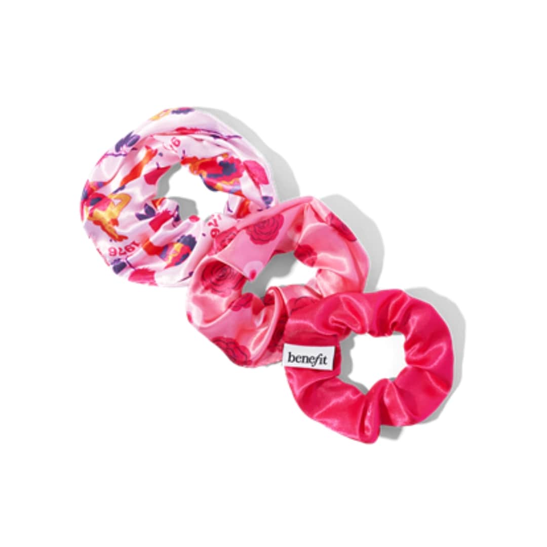 3-Piece Benefit Cosmetics Scrunchie Gift Set