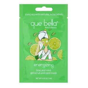 Que Bella Bath & Body Energizing Lime and Mint Gel and Peel Mask