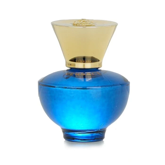 Cologne Bundle of Womens Versace Pour Femme Dylan Blue by Versace Eau de Parfum Spray 1.7 oz and A Crystal Noir Mini EDT .17 oz